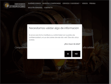 Tablet Screenshot of cerveceroslatinoamericanos.com